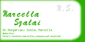 marcella szalai business card